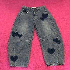 Log Mor “ Heart” barrel jeans, S